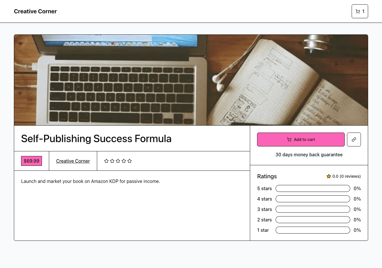 Claro product page and purchase flow