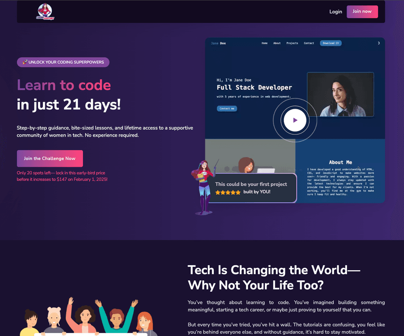 Coder Woman Platform